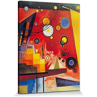 1art1 Wassily Kandinsky Poster Schweres Rot, 1924 Bilder Leinwand-Bild Auf Keilrahmen XXL-Wandbild Poster Kunstdruck Als Leinwandbild 80x60 cm 1art1 Wassily Kandinsky Poster Schweres Rot, 1924 Bilder Leinwand-Bild Auf Keilrahmen XXL-Wandbild Poster Kunstdruck Als Leinwandbild 80x60 cm