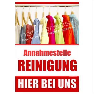 net-xpress Werbeposter Annahmestelle Reinigung A1 Werbeplakat Plakat Reinigung Annahme net-xpress Werbeposter Annahmestelle Reinigung A1 Werbeplakat Plakat Reinigung Annahme
