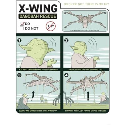 Komar Wandbild- Star Wars X-Wing Instructions Größe 50 x 70 cm Poster, Kinderzimmer, Dekoration gerollt ohne Rahmen Komar Wandbild- Star Wars X-Wing Instructions Größe 50 x 70 cm Poster, Kinderzimmer, Dekoration gerollt ohne Rahmen