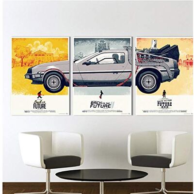 LLXHG Leinwand Kunst Movie Poster Zurück In Die Zukunft Phantom City Malerei Wohnkultur Wandbilder Für Wohnzimmer Room-50X70Cmx3 Kein Rahmen LLXHG Leinwand Kunst Movie Poster Zurück In Die Zukunft Phantom City Malerei Wohnkultur Wandbilder Für Wohnzimmer Room-50X70Cmx3 Kein Rahmen