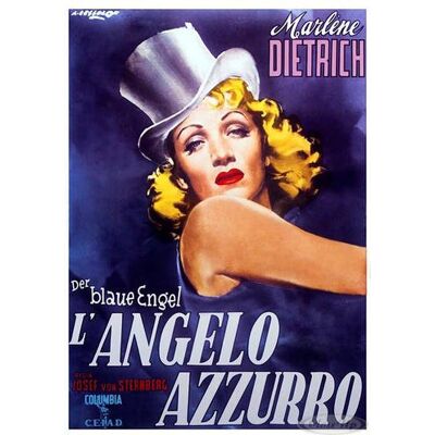 Unbekannt Der Engel blau – Marlene Dietrich – 70 x 100 cm zeigt/Poster Unbekannt Der Engel blau – Marlene Dietrich – 70 x 100 cm zeigt/Poster