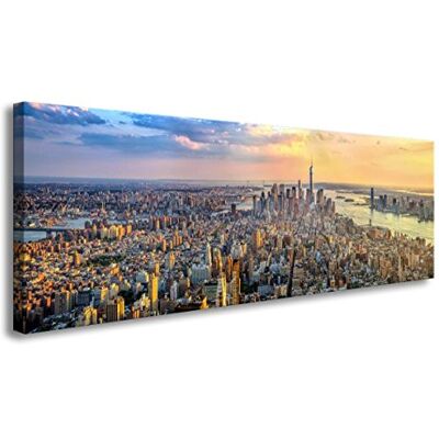 Visario 120 x 40 cm Bild New York Panorama Skyline 5735 Visario 120 x 40 cm Bild New York Panorama Skyline 5735