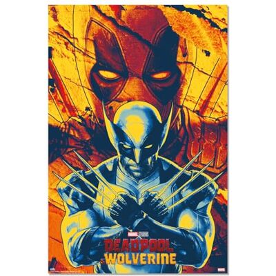Grupo Erik Deadpool Wolverine Poster - 61x91,5cm - Marvel Fan Art Grupo Erik Deadpool Wolverine Poster - 61x91,5cm - Marvel Fan Art