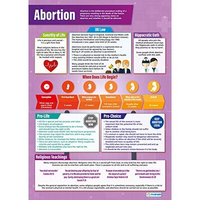 Daydream Education Lernposter „Abtreibung“ für den Religionsunterricht, Glanzpapier, 850 x 594 mm (A1), Lernmittel für das Klassenzimmer (evtl. nicht in deutscher Sprache) Daydream Education Lernposter „Abtreibung“ für den Religionsunterricht, Glanzpapier, 850 x 594 mm (A1), Lernmittel für das Klassenzimmer (evtl. nicht in deutscher Sprache)