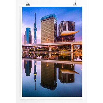 Zone Bilder City – Tokio beim Sumida Fluss bei Nacht- Leinwand Kunstdrucke Wandbilder aus Deutschland Zone Bilder City – Tokio beim Sumida Fluss bei Nacht- Leinwand Kunstdrucke Wandbilder aus Deutschland