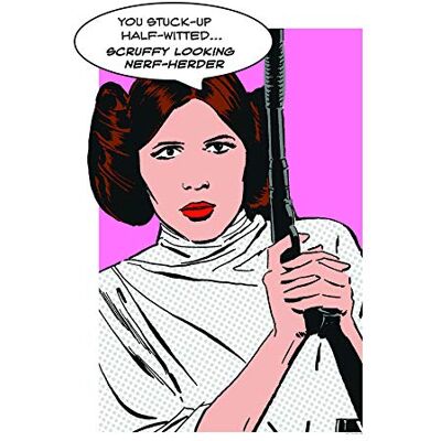 KOMAR Star Wars Classic Comic Quote Leia Poster - Poster KOMAR Star Wars Classic Comic Quote Leia Poster - Poster