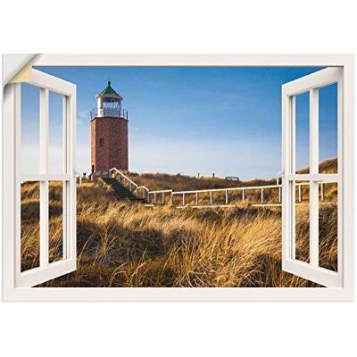 ARTLAND Wanddeko Wandtattoo selbstklebende Vinylfolie Strand Meer Leuchtturm Küste Sonnenuntergang Meerblick Maritim S8QZ ARTLAND Wanddeko Wandtattoo selbstklebende Vinylfolie Strand Meer Leuchtturm Küste Sonnenuntergang Meerblick Maritim S8QZ