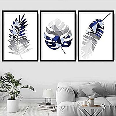 Artze Modell - Set aus 3 tropischen geometrischen Wandkunst - 30x40cm Artze Modell - Set aus 3 tropischen geometrischen Wandkunst - 30x40cm