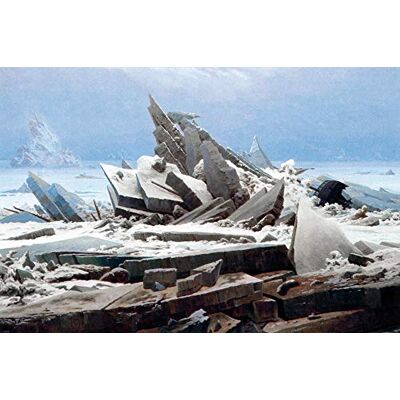 1art1 Caspar David Friedrich XXL Poster Das Eismeer, 1823 Plakat Bild 120x80 cm 1art1 Caspar David Friedrich XXL Poster Das Eismeer, 1823 Plakat Bild 120x80 cm