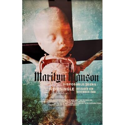 Unbekannt Manson Marilyn – doppelseitig e0679 – 48 x 74 zeigt/Poster Unbekannt Manson Marilyn – doppelseitig e0679 – 48 x 74 zeigt/Poster