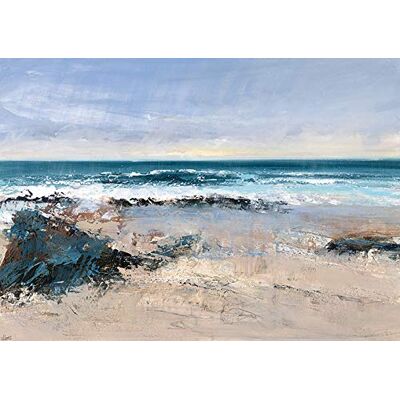 Joanne Last 'Watching The Waves' Kunstdruck auf Leinwand, 85 x 120 cm Mehrfarbig Joanne Last 'Watching The Waves' Kunstdruck auf Leinwand, 85 x 120 cm Mehrfarbig