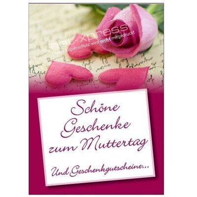 net-xpress Plakat Schöne Geschenke zum Muttertag A1, Werbeplakat Poster Werbung net-xpress Plakat Schöne Geschenke zum Muttertag A1, Werbeplakat Poster Werbung