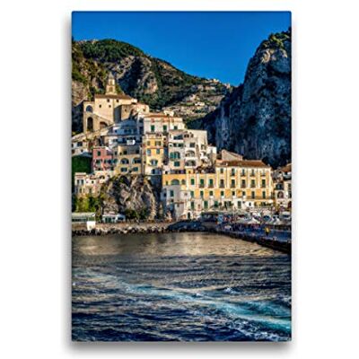 CALVENDO Premium Textil-Leinwand 30 x 45 cm Hoch-Format Amalfi, Küste und Dom Wandbild, HD-Bild auf Keilrahmen, Fertigbild auf hochwertigem Vlies, Leinwanddruck von Rainer Kuczinski CALVENDO Premium Textil-Leinwand 30 x 45 cm Hoch-Format Amalfi, Küste und Dom Wandbild, HD-Bild auf Keilrahmen, Fertigbild auf hochwertigem Vlies, Leinwanddruck von Rainer Kuczinski