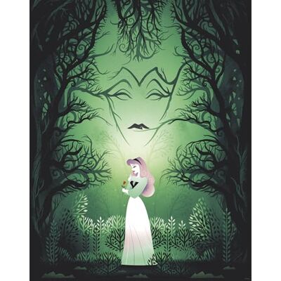 Komar Wandbild- Disney Sleeping Beauty Aurora Maleficent Größe 40 x 50 cm Poster, Kinderzimmer, Dekoration gerollt ohne Rahmen, Grün Komar Wandbild- Disney Sleeping Beauty Aurora Maleficent Größe 40 x 50 cm Poster, Kinderzimmer, Dekoration gerollt ohne Rahmen, Grün