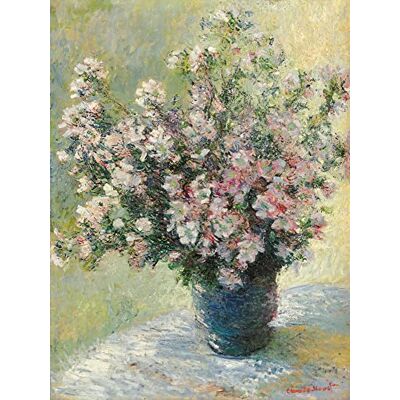 1art1 Claude Monet Poster Blumenstrauß aus Malven, 1881 Bilder Leinwand-Bild Auf Keilrahmen XXL-Wandbild Poster Kunstdruck Als Leinwandbild 80x60 cm 1art1 Claude Monet Poster Blumenstrauß aus Malven, 1881 Bilder Leinwand-Bild Auf Keilrahmen XXL-Wandbild Poster Kunstdruck Als Leinwandbild 80x60 cm
