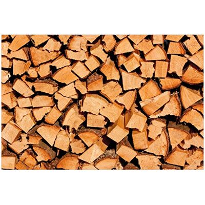 Wallario Poster Holzstapel gehackt Holzscheite für den Kamin in Premiumqualität, Größe: 61 x 91,5 cm (Maxiposter) Wallario Poster Holzstapel gehackt Holzscheite für den Kamin in Premiumqualität, Größe: 61 x 91,5 cm (Maxiposter)