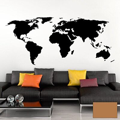Grandora Wandtattoo Weltkarte Erde Globus Karte I Kupfer 170 x 75 cm I Welt Atlas Schlafzimmer Wohnzimmer Wandsticker Wandaufkleber W698 Grandora Wandtattoo Weltkarte Erde Globus Karte I Kupfer 170 x 75 cm I Welt Atlas Schlafzimmer Wohnzimmer Wandsticker Wandaufkleber W698