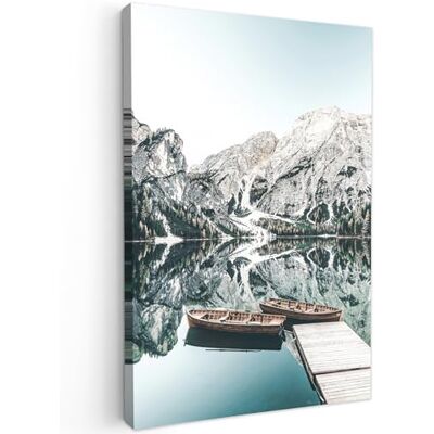 MuchoWow © Wandbilder Groß XXL Wohnzimmer Wanddeko Schlafzimmer Zimmerdeko 80x120 cm Wandgemälde Zimmer Deko auf Wand Dekoration Wall Art Landschaft Boot Winter Berge MuchoWow © Wandbilder Groß XXL Wohnzimmer Wanddeko Schlafzimmer Zimmerdeko 80x120 cm Wandgemälde Zimmer Deko auf Wand Dekoration Wall Art Landschaft Boot Winter Berge
