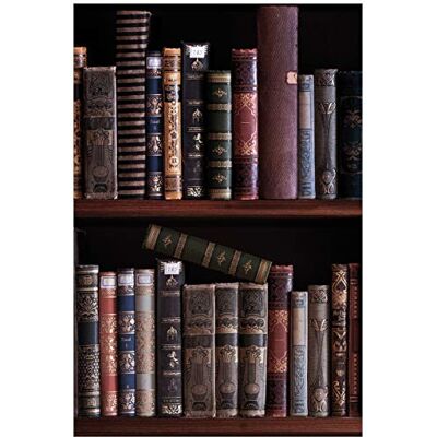 Wallario selbstklebendes Poster Bücherregal mit Alten Büchern, Aufkleber in Premiumqualität, Klebefolie Größe: 61 x 91,5 cm (Maxiposter) Wallario selbstklebendes Poster Bücherregal mit Alten Büchern, Aufkleber in Premiumqualität, Klebefolie Größe: 61 x 91,5 cm (Maxiposter)