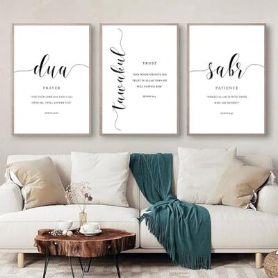 ZYRQART Islamische Leinwand Wandkunst Dua Sabr Geduld Gebet Muslimische Poster Wandkunst Wohnzimmer Innen Heimdekoration Kein Rahmen 40,6 x 61 cm ungerahmt ZYRQART Islamische Leinwand Wandkunst Dua Sabr Geduld Gebet Muslimische Poster Wandkunst Wohnzimmer Innen Heimdekoration Kein Rahmen 40,6 x 61 cm ungerahmt