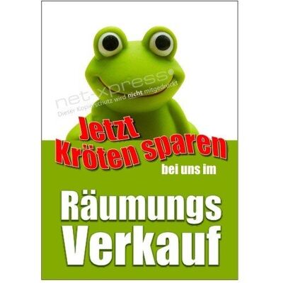 net-xpress Witziges Räumungsverkauf-Plakat DIN A1, Werbeplakat Poster Umbau net-xpress Witziges Räumungsverkauf-Plakat DIN A1, Werbeplakat Poster Umbau