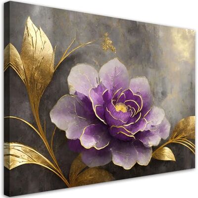Feeby Leinwand Bilder Bild Wohnzimmer Rosenblüte Botanik Natur Gold Lila 60x40 cm 1tlg Deko Schlafzimmer Groß Dekoration Canvas Gemälde Modern Wandbilder Kunstdruck Feeby Leinwand Bilder Bild Wohnzimmer Rosenblüte Botanik Natur Gold Lila 60x40 cm 1tlg Deko Schlafzimmer Groß Dekoration Canvas Gemälde Modern Wandbilder Kunstdruck