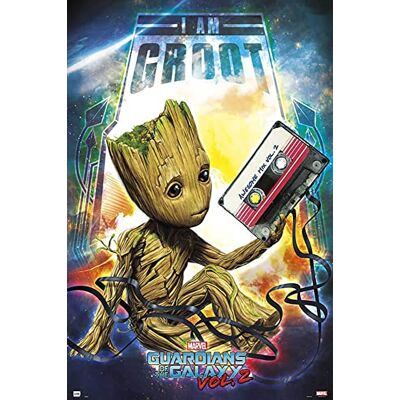 empireposter Guardians of the Galaxy 2 Groot Awesome Space Film Poster Plakat Druck Größe 61x91,5 cm + 1 Ü-Poster der Grösse 61x91,5cm empireposter Guardians of the Galaxy 2 Groot Awesome Space Film Poster Plakat Druck Größe 61x91,5 cm + 1 Ü-Poster der Grösse 61x91,5cm