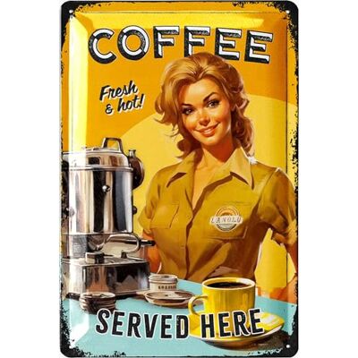 LANOLU Retro Blechschild Kaffee Deko für Küche, Coffee Bar Schild, Kaffee Schild, Kaffee Bild, Küche Bilder, Vintage Deko Küche, Wanddeko Küche, 20x30cm LANOLU Retro Blechschild Kaffee Deko für Küche, Coffee Bar Schild, Kaffee Schild, Kaffee Bild, Küche Bilder, Vintage Deko Küche, Wanddeko Küche, 20x30cm