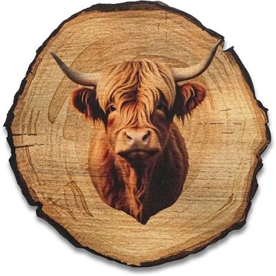 DRO Design Highland Rind Größe 20cm Rustikales Wandbild im Vintage Look – Holzoptik Wanddeko mit Motiv für Wohnzimmer und Flur – Geschenkidee für Tierliebhaber, Wandgemälde DRO Design Highland Rind Größe 20cm Rustikales Wandbild im Vintage Look – Holzoptik Wanddeko mit Motiv für Wohnzimmer und Flur – Geschenkidee für Tierliebhaber, Wandgemälde