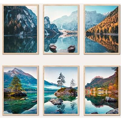 AG Design ® DOPPELSEITIGES Set mit 3 Gebirgs-Postern und Kunstdrucken 3 Stk. x 30 x 42 cm Für Schlafzimmer, Wohnzimmer, Küche und Büro Ohne Rahmen AP3 351468 AG Design ® DOPPELSEITIGES Set mit 3 Gebirgs-Postern und Kunstdrucken 3 Stk. x 30 x 42 cm Für Schlafzimmer, Wohnzimmer, Küche und Büro Ohne Rahmen AP3 351468