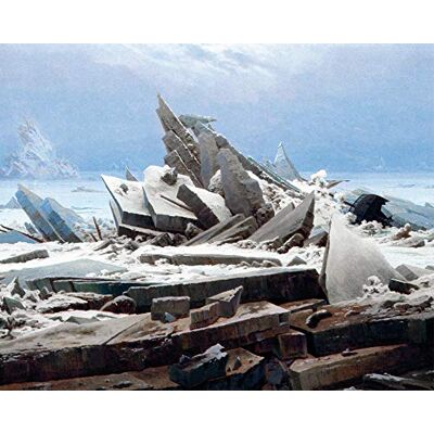 1art1 Caspar David Friedrich Poster Das Eismeer, 1823 Kunstdruck Bild 50x40 cm 1art1 Caspar David Friedrich Poster Das Eismeer, 1823 Kunstdruck Bild 50x40 cm