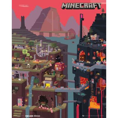 empireposter Minecraft World Open World Videospiel PC Mini Poster Plakat Druck Grösse 40x50 cm + 2 St Posterleisten Holz 40,5 cm empireposter Minecraft World Open World Videospiel PC Mini Poster Plakat Druck Grösse 40x50 cm + 2 St Posterleisten Holz 40,5 cm
