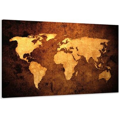 Visario Leinwandbild Weltkarte 120x80 cm 5162 Wandbild XXL Kunstdruck auf Leinwand mit echtem Holzrahmen Weltkarten Motiv modern fertig aufgespannt Wanddekoration Wohnzimmer Schlafzimmer Büro Visario Leinwandbild Weltkarte 120x80 cm 5162 Wandbild XXL Kunstdruck auf Leinwand mit echtem Holzrahmen Weltkarten Motiv modern fertig aufgespannt Wanddekoration Wohnzimmer Schlafzimmer Büro