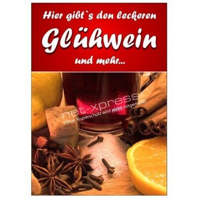 net-xpress Plakat für Glühwein-Werbung DIN A1, Werbeplakat Poster Punsch Weihanchten net-xpress Plakat für Glühwein-Werbung DIN A1, Werbeplakat Poster Punsch Weihanchten