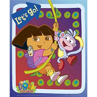 empireposter Dora The Explorer Let´s Go Mini Poster Zeichentrick Dora The Explorer Grösse 40x50 cm + 1 Packung tesa Powerstrips® Inhalt 20 Stück empireposter Dora The Explorer Let´s Go Mini Poster Zeichentrick Dora The Explorer Grösse 40x50 cm + 1 Packung tesa Powerstrips® Inhalt 20 Stück