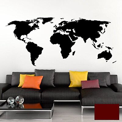 Grandora Wandtattoo Weltkarte Erde Globus Karte I dunkelrot 200 x 87 cm I Welt Atlas Schlafzimmer Wohnzimmer Wandsticker Wandaufkleber W698 Grandora Wandtattoo Weltkarte Erde Globus Karte I dunkelrot 200 x 87 cm I Welt Atlas Schlafzimmer Wohnzimmer Wandsticker Wandaufkleber W698
