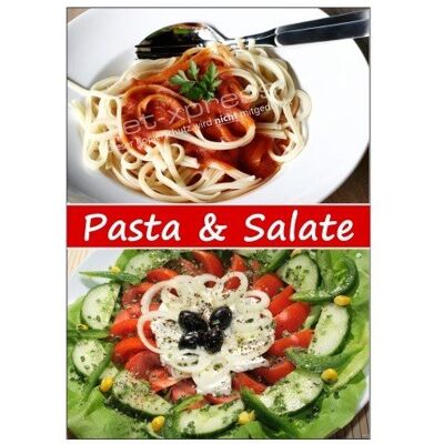 net-xpress Gastroplakat Pasta und Salate A1, Werbeplakat Plakat Poster Nudeln Pizzeria net-xpress Gastroplakat Pasta und Salate A1, Werbeplakat Plakat Poster Nudeln Pizzeria
