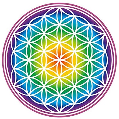 Kiwistar Wandtattoo Wohnzimmer Blume des Lebens Baum Kinderzimmer Wanddeko für Badezimmer, Flur, Schlafzimmer kreative Wandgestaltung Moderne Wanddekoration Kiwistar Wandtattoo Wohnzimmer Blume des Lebens Baum Kinderzimmer Wanddeko für Badezimmer, Flur, Schlafzimmer kreative Wandgestaltung Moderne Wanddekoration