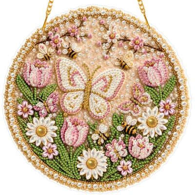 Generic 5D-Diamant-Malerei-Set, saisonaler Schmetterling, 23,9 x 23,9 cm, Doppelseitiger Aufhänger aus PET, Metallkette, Strass, komplettes Bohrset, Stiftablage, Wachs, Sommer-Fensterdekoration Generic 5D-Diamant-Malerei-Set, saisonaler Schmetterling, 23,9 x 23,9 cm, Doppelseitiger Aufhänger aus PET, Metallkette, Strass, komplettes Bohrset, Stiftablage, Wachs, Sommer-Fensterdekoration