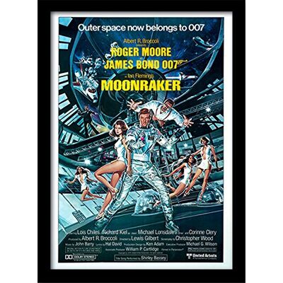 iPosters James Bond Gerahmter Kunstdruck, mit Motiv, englischem Text Moonraker, A3 iPosters James Bond Gerahmter Kunstdruck, mit Motiv, englischem Text Moonraker, A3