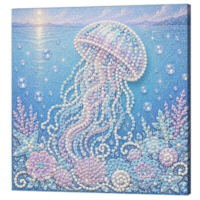 Generic Harz Perle DIY Handwerk Kit, Selbstklebende Perlen Malerei mit Rahmen 20x20cm Ocean Coral Diamond Dot Set, Küste Indoor Wandornament, Geschenk für Handwerk-liebende Erwachsene Generic Harz Perle DIY Handwerk Kit, Selbstklebende Perlen Malerei mit Rahmen 20x20cm Ocean Coral Diamond Dot Set, Küste Indoor Wandornament, Geschenk für Handwerk-liebende Erwachsene