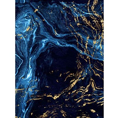 Wee Blue Coo Abstract Dark Blue Gold Water Large Wall Art Print Canvas Premium Poster Abstrakt Blau Wasser Wand Wee Blue Coo Abstract Dark Blue Gold Water Large Wall Art Print Canvas Premium Poster Abstrakt Blau Wasser Wand
