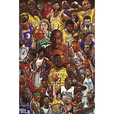 1art1 Basketball Poster Superstars Plakat Bild 91x61 cm 1art1 Basketball Poster Superstars Plakat Bild 91x61 cm