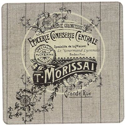Alpac Tablett, Motivaufdruck Epicerie 379014 Acryl, 10 cm x 10 cm x 0,4 cm Alpac Tablett, Motivaufdruck Epicerie 379014 Acryl, 10 cm x 10 cm x 0,4 cm