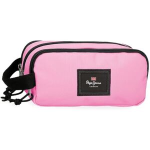 Pepe Jeans Aris Colorful Federmäppchen, dreifach, Rosa, 22 x 10 x 9 cm, Polyester, von Joumma Bags Pepe Jeans Aris Colorful Federmäppchen, dreifach, Rosa, 22 x 10 x 9 cm, Polyester, von Joumma Bags