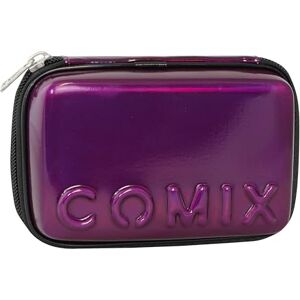 COMIX Schul-Federmäppchen, Maxi-Reißverschluss für Kinder und Jungen, mit Schreibwarenset, Hartschale mit Maxi-Logo in Relief und Reißverschluss aus Metall, 21 x 14,5 x 6,5 cm, Violett, violett, COMIX Schul-Federmäppchen, Maxi-Reißverschluss für Kinder und Jungen, mit Schreibwarenset, Hartschale mit Maxi-Logo in Relief und Reißverschluss aus Metall, 21 x 14,5 x 6,5 cm, Violett, violett,