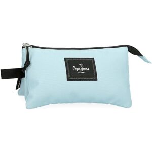Pepe Jeans Aris Colorful Federmäppchen, dreifach, Blau, 22 x 12 x 5 cm, Polyester, von Joumma Bags, blau, Dreifachmäppchen Pepe Jeans Aris Colorful Federmäppchen, dreifach, Blau, 22 x 12 x 5 cm, Polyester, von Joumma Bags, blau, Dreifachmäppchen