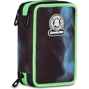 Invicta Schulmäppchen mit 3 Reißverschlüssen, Fantasy, Blau, Stiftehalter, Dreifachfach, komplett mit Stiften, Bleistiften, Farben, Zubehör Rucksack, Grundschule, Kinder, blau, Modern Invicta Schulmäppchen mit 3 Reißverschlüssen, Fantasy, Blau, Stiftehalter, Dreifachfach, komplett mit Stiften, Bleistiften, Farben, Zubehör Rucksack, Grundschule, Kinder, blau, Modern