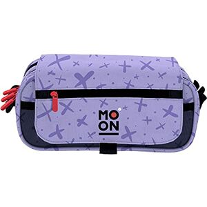 Grafoplás 37546469. Federmäppchen mit 3 Fächern mit Klappe, Lavendel, Kollektion Moon, Größe: 23 x 10 x 10 cm Grafoplás 37546469. Federmäppchen mit 3 Fächern mit Klappe, Lavendel, Kollektion Moon, Größe: 23 x 10 x 10 cm