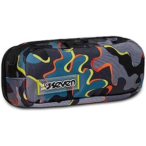 Seven Mäppchen, Federtasche für Schreibwaren, Etui für Stiften, Kugelschreiber, Kinder, Mädchen Jungen, Grundschule, Kindergarten, Gymnasium, grau Seven Mäppchen, Federtasche für Schreibwaren, Etui für Stiften, Kugelschreiber, Kinder, Mädchen Jungen, Grundschule, Kindergarten, Gymnasium, grau